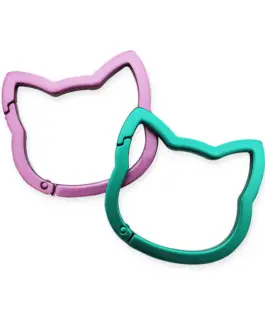 Set de Mosquetones con Forma de Gato