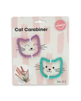 Set de Mosquetones con Forma de Gato
