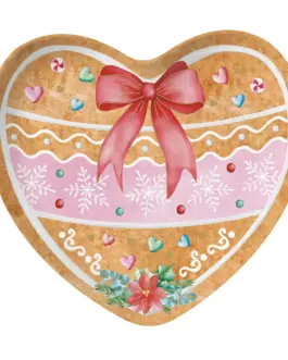 Plato porcelana corazón de jengibre