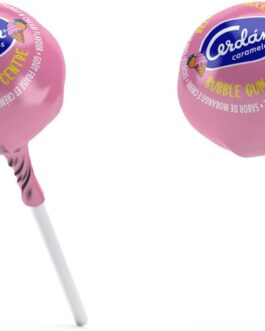 Caramelo fresa nata relleno de chicle