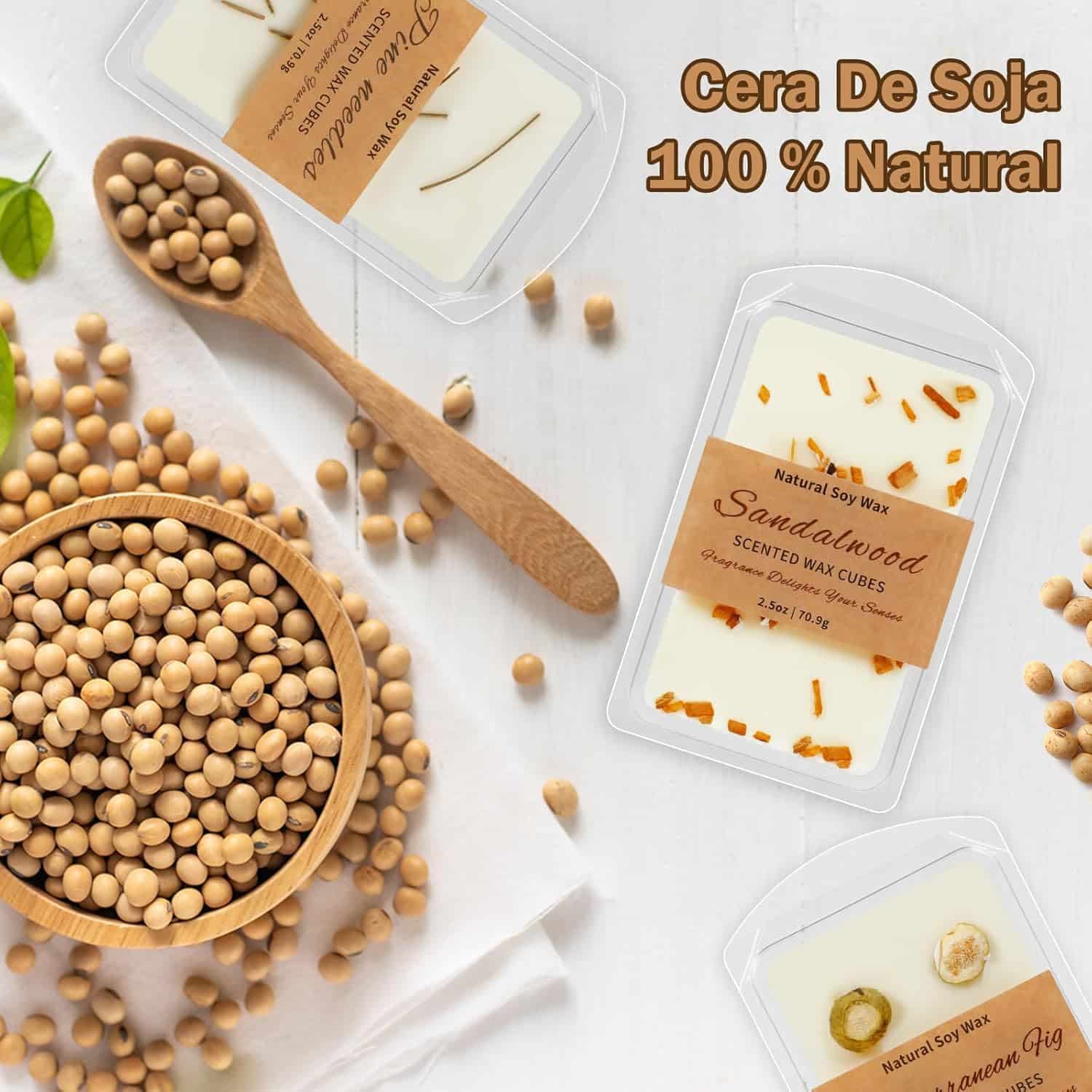 Pack ceras perfumadas Navidad soja - Imagen 3