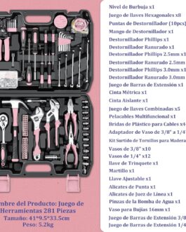 Caja grande herramientas 281 piezas