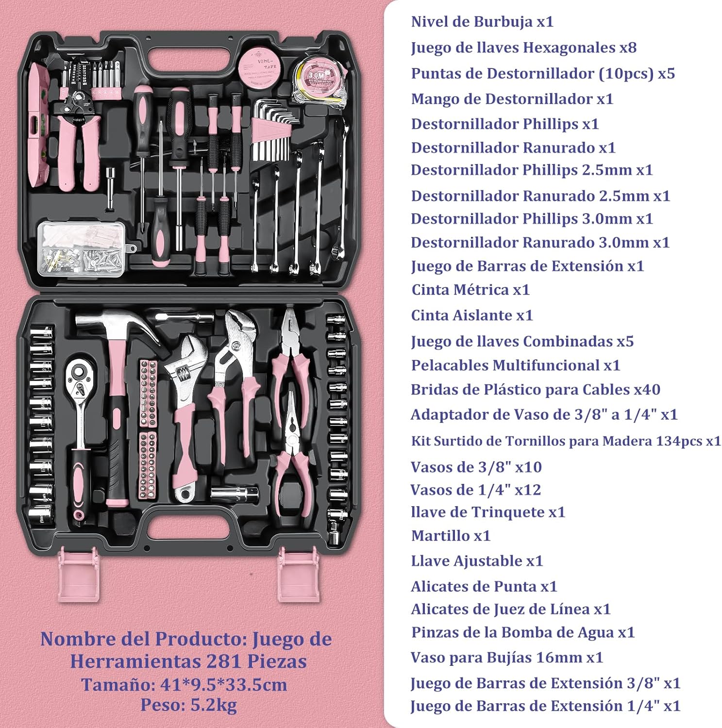 Caja grande herramientas 281 piezas - Imagen 2