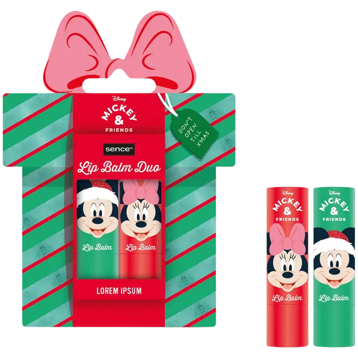 Pack bálsamos labiales navideños Mickey y Minnie - Imagen 2