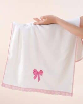 Toallas lazo rosa