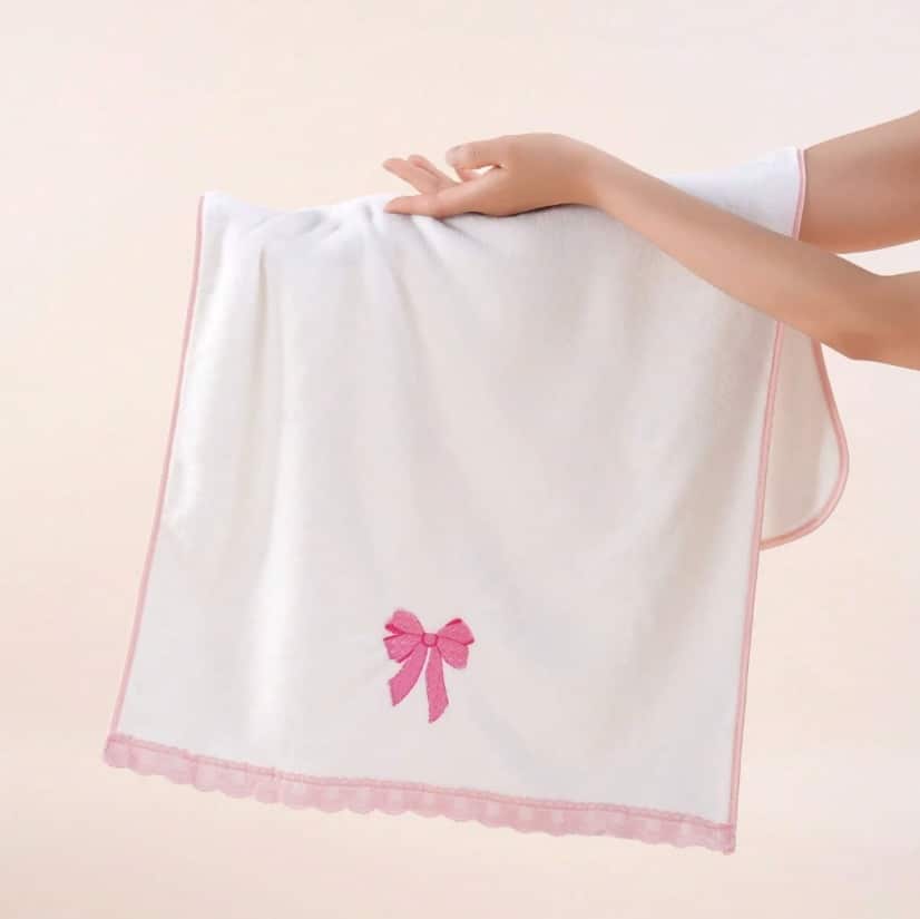 Toallas lazo rosa - Imagen 2
