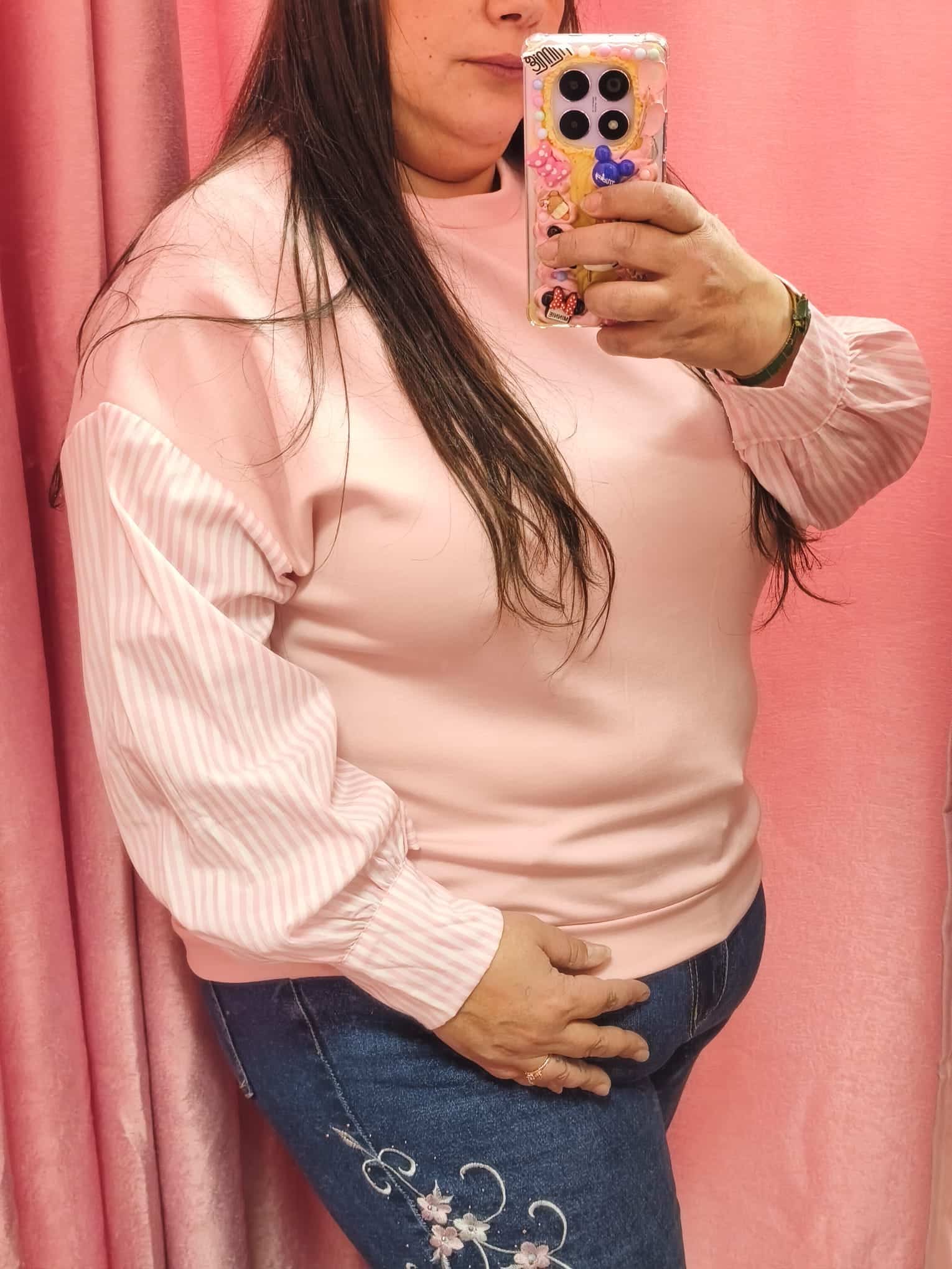 Sudadera curvy mangas de camisa - Imagen 2