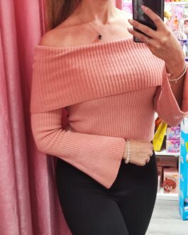 Jersey punto hombros caídos