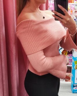 Jersey punto hombros caídos