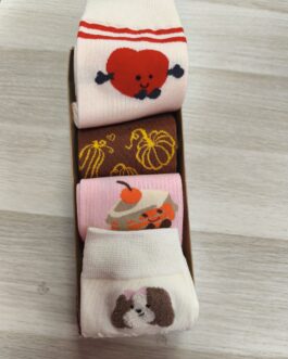 Pack 4 calcetines modelos surtidos - Perro corazones