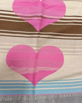 Bufandas reversible corazones