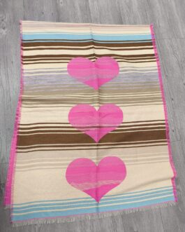 Bufandas reversible corazones