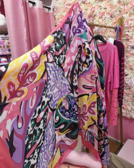 Pañuelo estampado multicolor