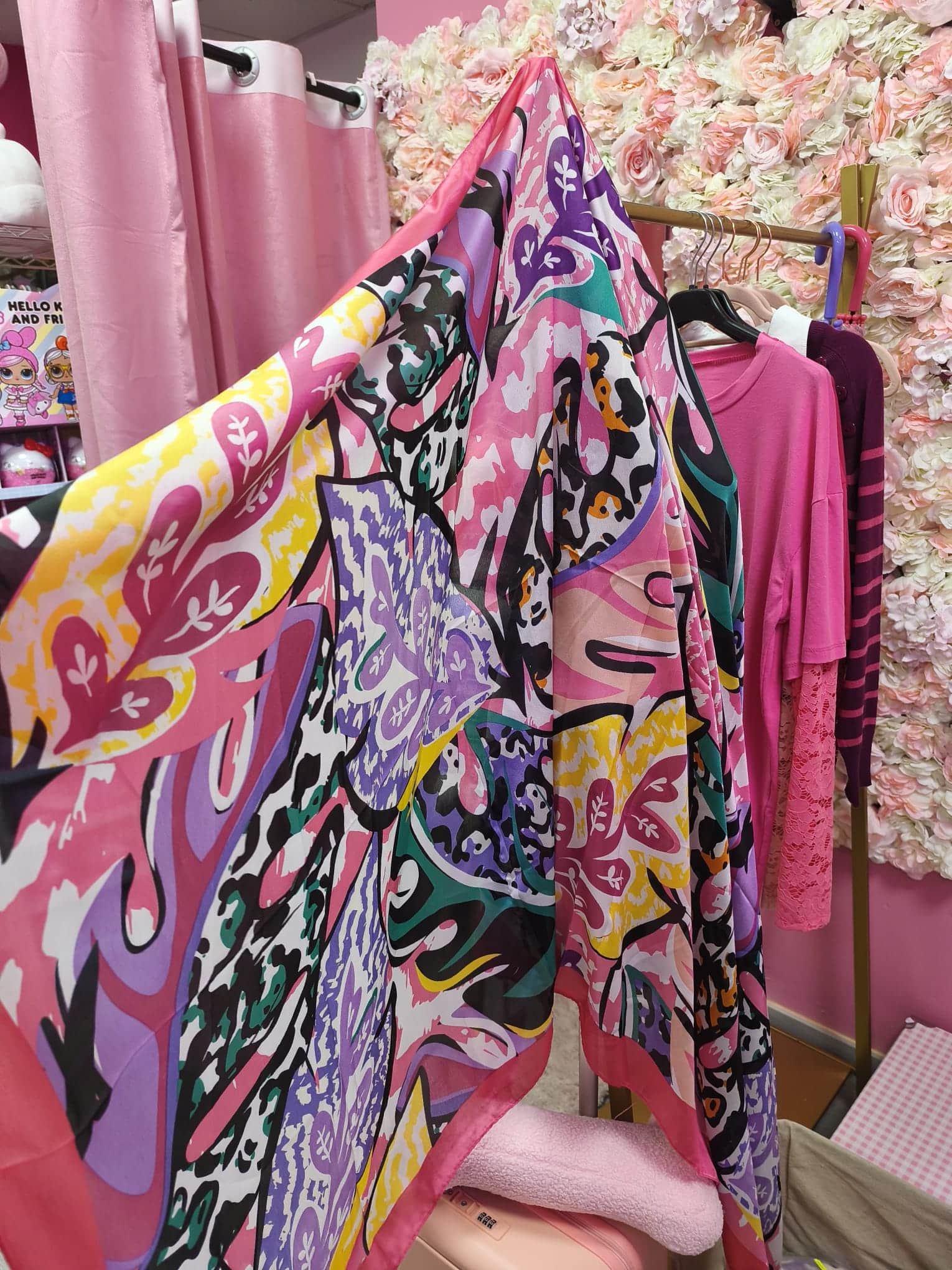 Pañuelo estampado multicolor - Imagen 2