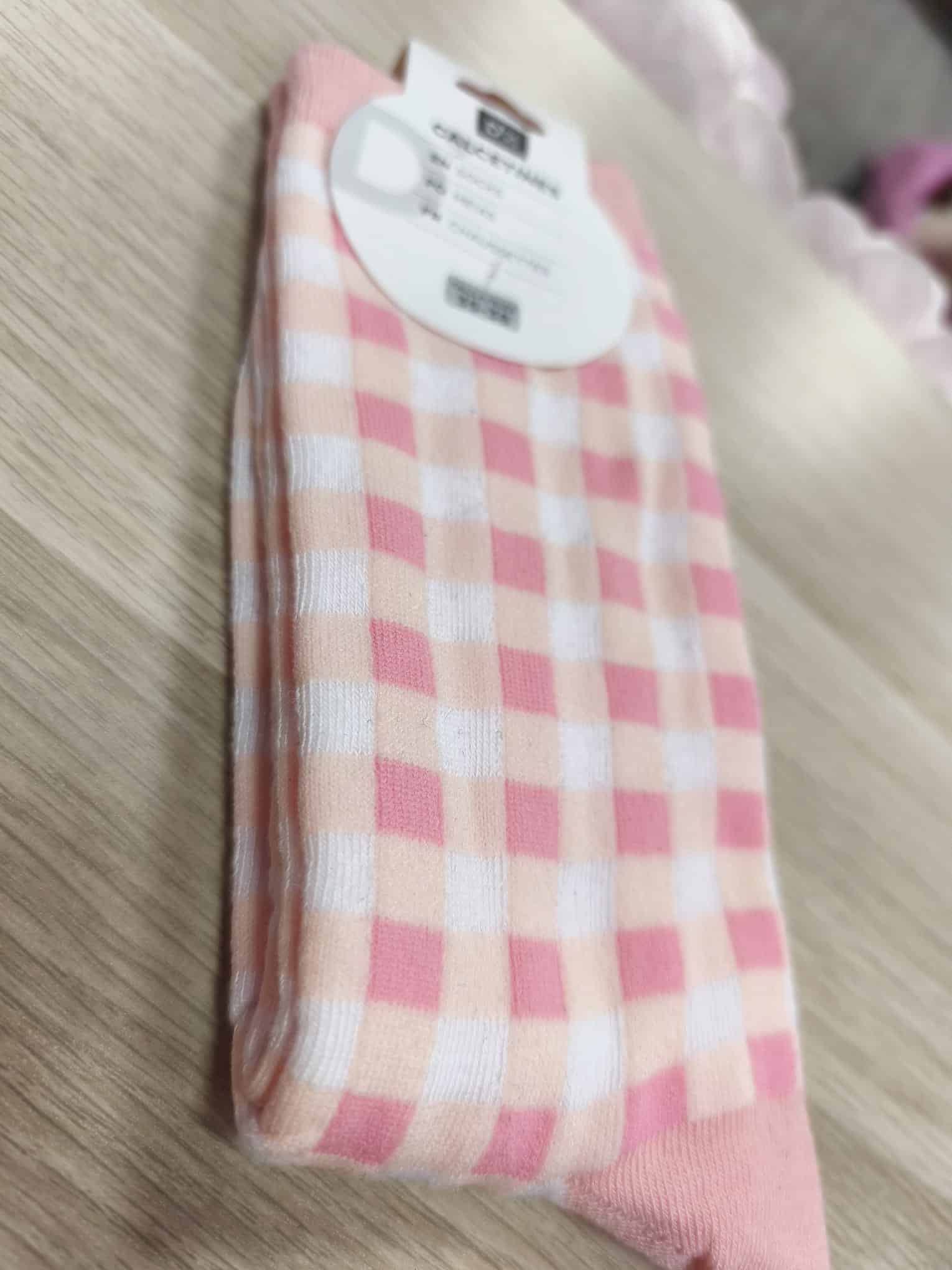 Calcetines cuadros rosas - Imagen 2