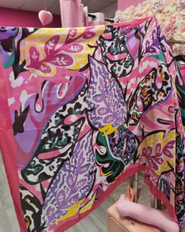 Pañuelo estampado multicolor