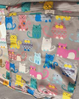 Pañuelo de gatos multicolor