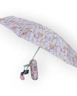 Paragua plegable con funda gatos