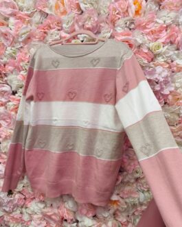 Jersey rayas y corazones