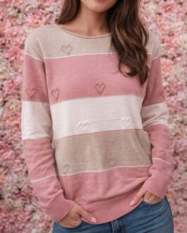 Jersey rayas y corazones