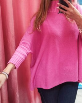 Jersey manga francesa rosa