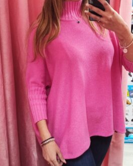 Jersey manga francesa rosa