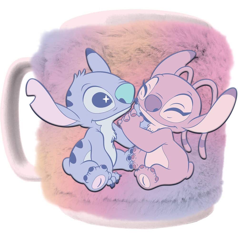 Taza funda peluche Stitch