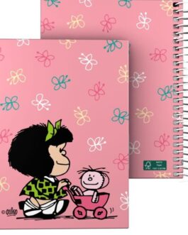 Libreta Mafalda rosa