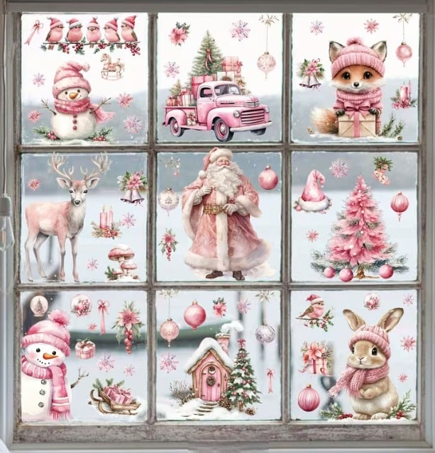 Pegatinas para ventana navideñas