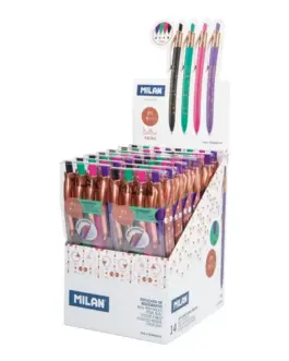 Pack 4 bolígrafos surtidos Milan