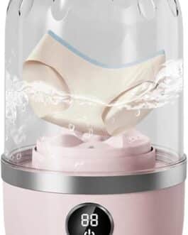 Lavadora portátil rosa