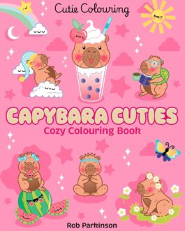 Libro colorear capybara cuties