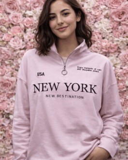 Sudadera cremallera New york