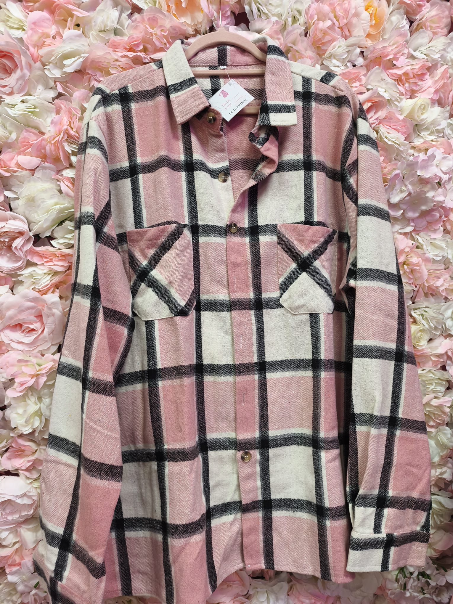 Sobre camisa cuadros hombre - Imagen 6