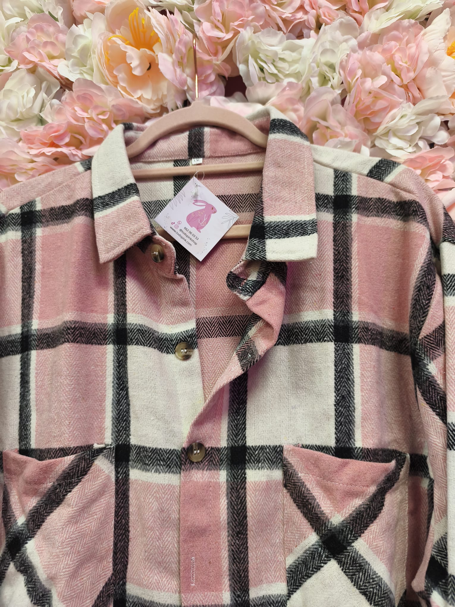 Sobre camisa cuadros hombre - Imagen 4