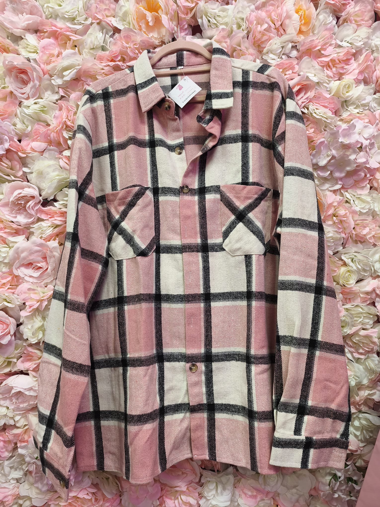 Sobre camisa cuadros hombre - Imagen 5