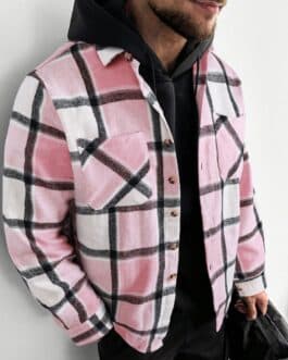 Sobre camisa cuadros hombre