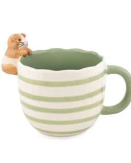 Taza cobaya asomada