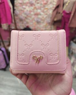 Cartera rosa lacitos