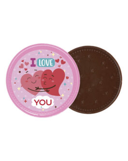 Moneda chocolate i love you