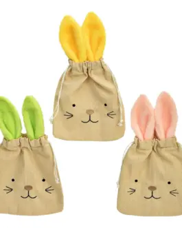 Bolsa de lino conejitos