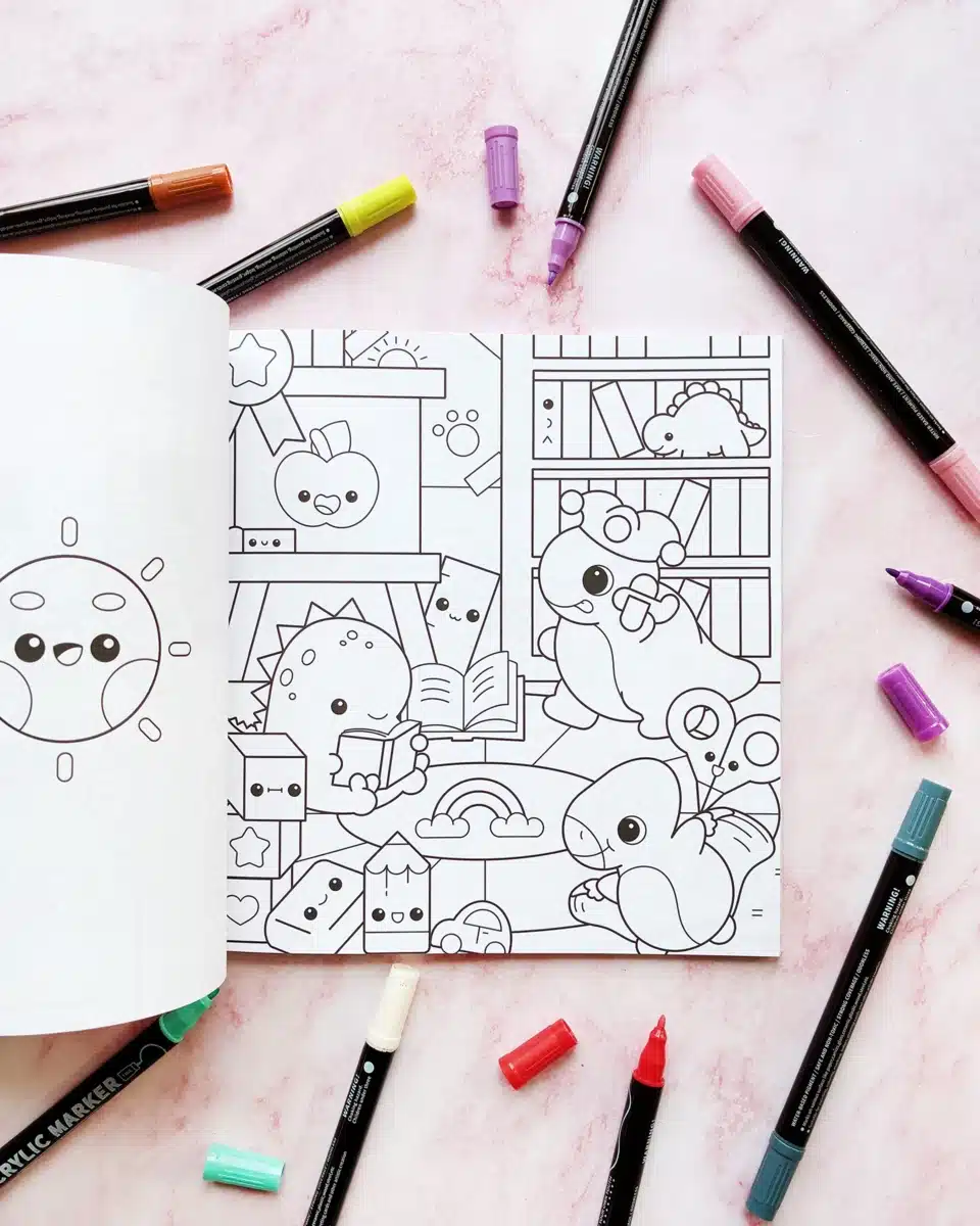 El súper libro de colorear kawaii - Imagen 4