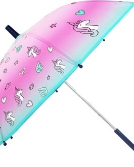 Paraguas infantil unicornios