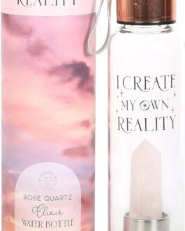 Botella cuarzo rosa yo creo mi propia realidad