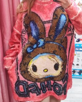 Sudadera oversize Hello Kitty conejo