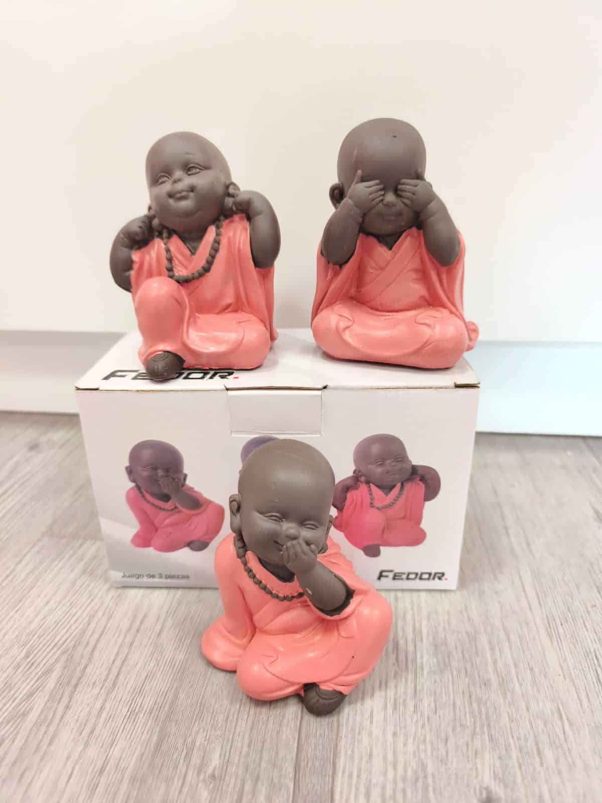 Pack 3 budas decorativos