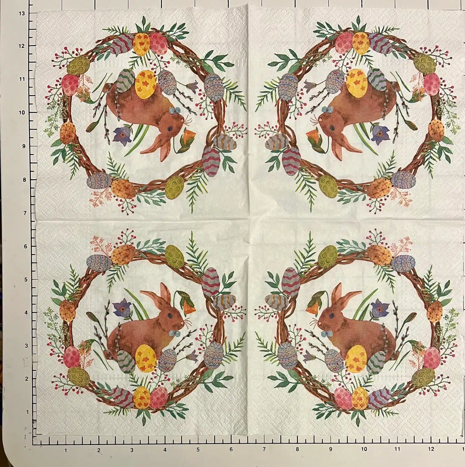 Servilletas conejo de pascua - Imagen 2