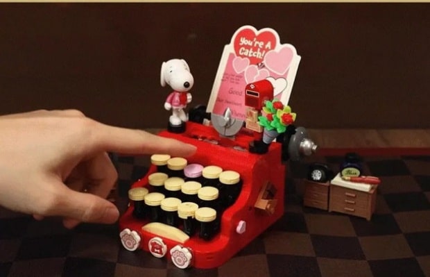 Máquina de escribir Snoopy bloques de construcción - Imagen 2