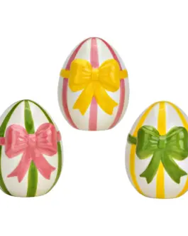 Huevo cerámica decorativo