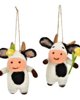 Vacas figuras de fieltro